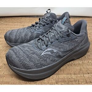 Saucony Shoes Echelon 9 Mens 10 Running Training Athletic Gray Asphalt Sneakers